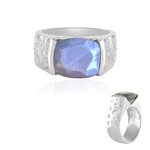 Zilveren ring met een labradoriet (de Melo)