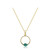 Collar en oro con Esmeralda de Zambia (CIRARI)