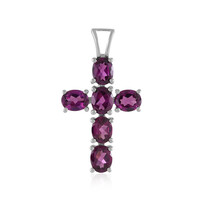 Ciondolo in argento con Rodolite