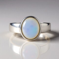 Anello in argento con Opale di Welo