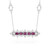 Collier en argent et Grenat Rhodolite (Dallas Prince Designs)