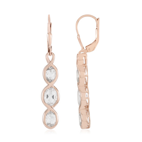 Pendientes en plata con Cuarzo blanco (KM by Juwelo)