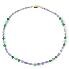 Collier en argent et Tanzanite (Adela Silber)