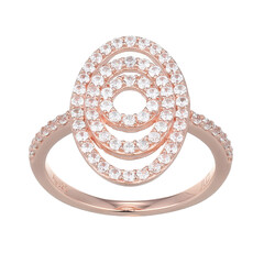 Anello in argento con Zircone (Adela Silber)