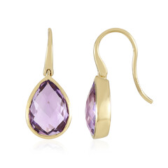Pendientes en plata con Amatista Rosa de Francia