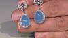 Pendientes en plata con Calcedonia azul (Dallas Prince Designs)