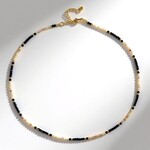 Collana in argento con Spinello Nero