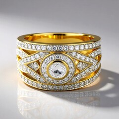 Anello in oro con Diamante SI1 (G) (Annette)