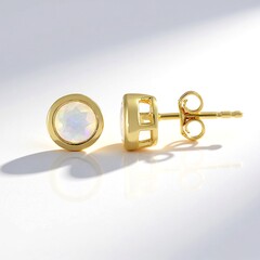 Orecchini in argento con Opale di Welo