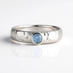 Anello in argento con Acquamarina Brasiliana
