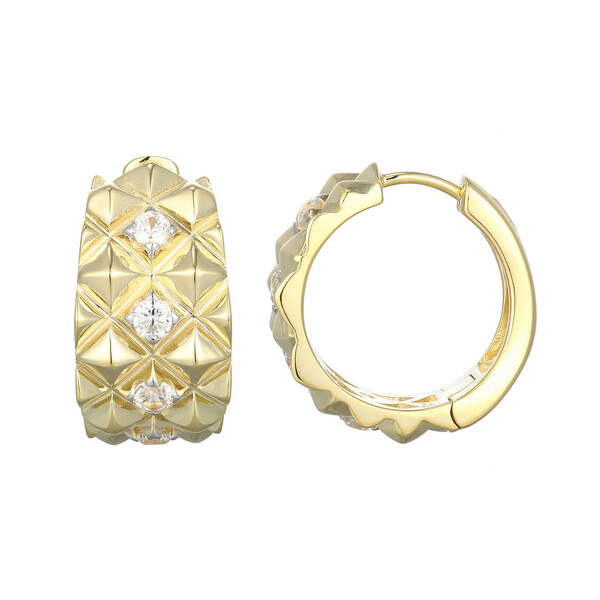 Pendientes en plata con Zircón (Adela Silber)
