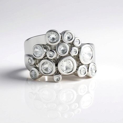 Anello in argento con Zircone (de Melo Essence)