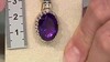 Zilveren halsketting met een amethist (Gems en Vogue)