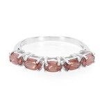 Anello in argento con Granato Malaya