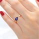 Anello in oro con Tanzanite AAA