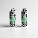 Orecchini in argento con Turchese Verde (Desert Chic)
