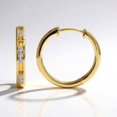 Orecchini in oro con Diamante SI1 (G) (Annette)