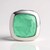 Ciondolo in argento con Quarzo verde pastello (MONOSONO COLLECTION)
