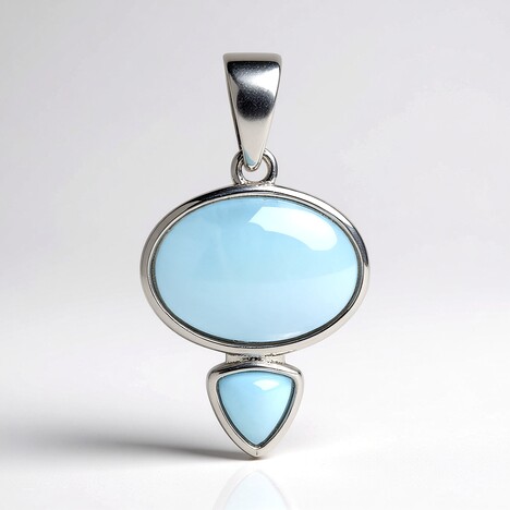 Ciondolo in argento con Larimar