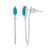 Sleeping Beauty Turquoise Silver Earrings (Faszination Türkis)