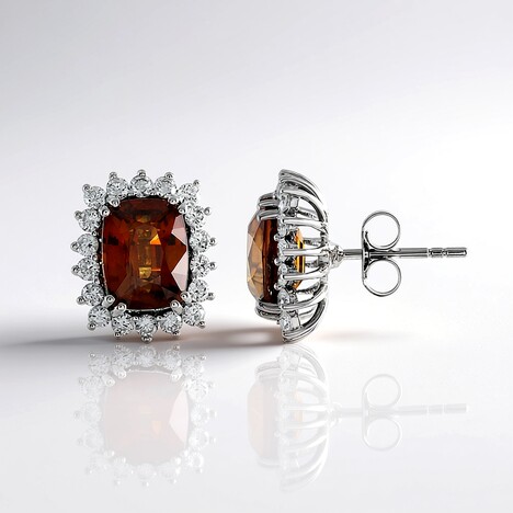 Orecchini in oro con Zircone Tramonto (AMAYANI)