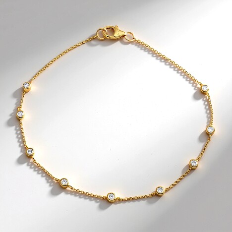 Bracciale in oro con Diamante IF (G) (de Melo Gold)