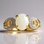 Anello in oro con Opale Bianco Brasiliano