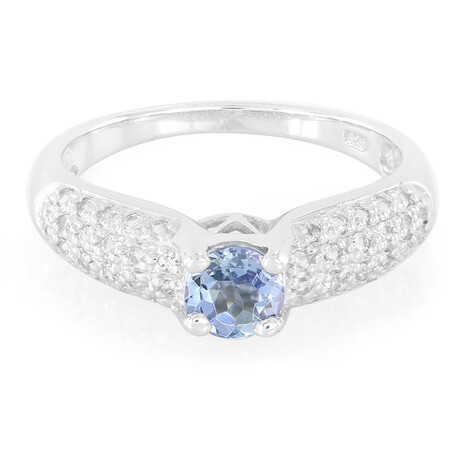 Fancy Tanzanite Silver Ring