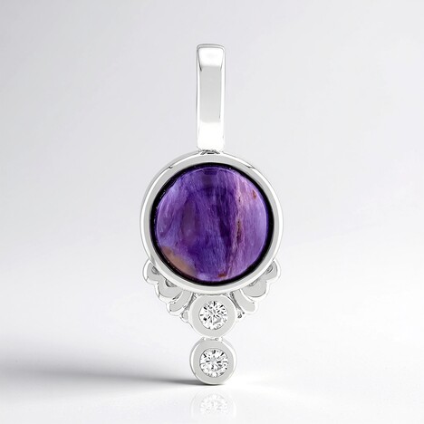 Ciondolo in argento con Charoite