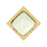 Green Amethyst Silver Pendant (MONOSONO COLLECTION)
