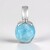 Ciondolo in argento con Larimar