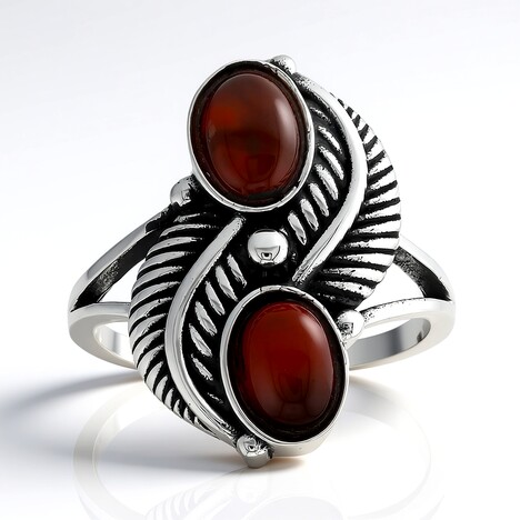 Anello in argento con Corniola (Jones Lee)