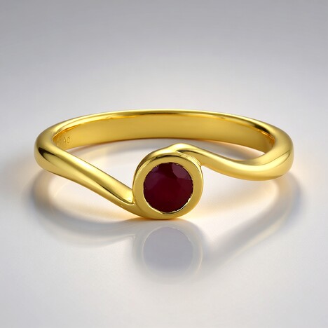 Anello in argento con Rubino Longido