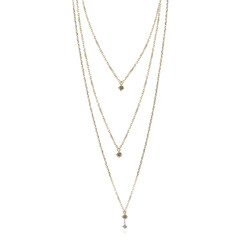 9K VVS2 Brown Diamond Gold Necklace