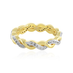 Zilveren ring met zirkonen