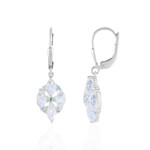 Zilveren oorbellen met Blauwe Maanstenen (KM by Juwelo)