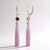 Lavender Chalcedony Silver Earrings (KM by Juwelo)