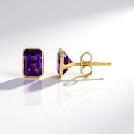 Pendientes en plata con Amatista