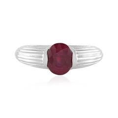 Bague en argent et Rubis de Madagascar (de Melo)