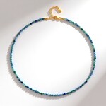 Collana in argento con Cianite del Nepal