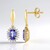 Orecchini in argento con Tanzanite