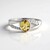 Anello in argento con Berillo Giallo