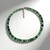 Collana in argento con Quarzo Verde Fragola