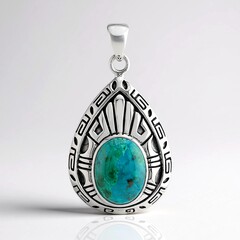 Ciondolo in argento con Crisocolla