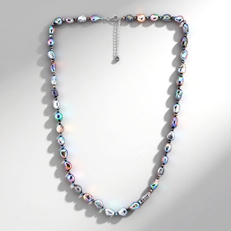 Collana in argento con Perla Mistica d'Acqua Dolce (TPC)