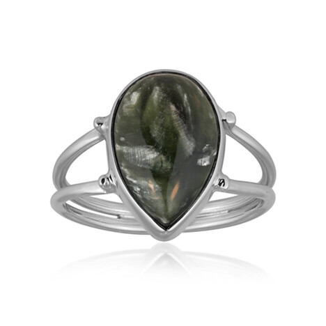 Seraphinit-Silberring (Bali Barong)