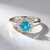 Anello in argento con Topazio Paraiba