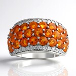 Anello in argento con Citrino Madeira (de Melo Essence)