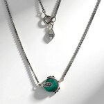 Collana in argento con Malachite