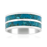 Anello in argento con Turchese Kingman Mohave Blu (Jones Lee)